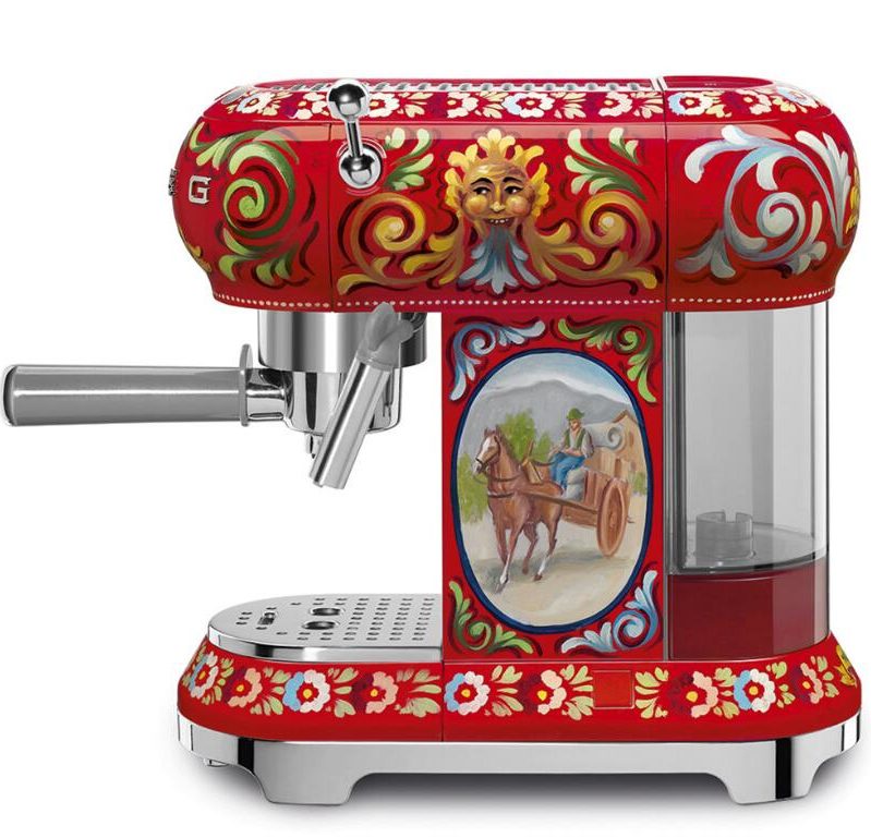 smeg dolce gabbana coffee machine